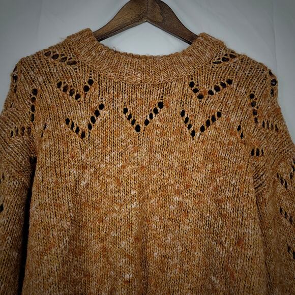 MADEWELL Pointelle Bubble sleeve Women's Sweater. - Picture 2 of 7